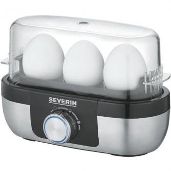 Severin EK 3163 Cuiseur à oeufs sans BPA, avec verre doseur, avec pique-œuf acier inoxydable, noir
