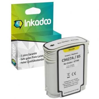 HP C9427A/ C9425A Ersatzpatrone – Inkadoo – Gelb – 85 Tinte