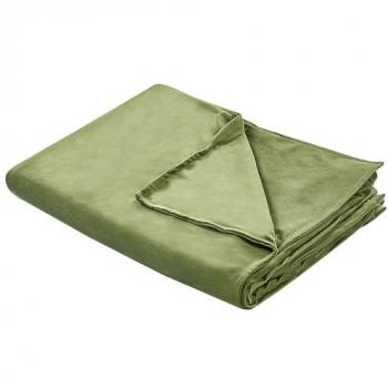 Housse Beliani « Vert foncé » – Couette 150 × 200 cm en polyester, certifiée Oeko‑Tex
