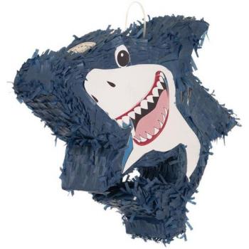 Piñata Azul de Tiburón 45x36 cm