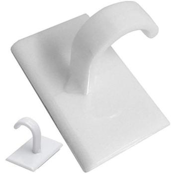 White Hook Clip 4-Unit