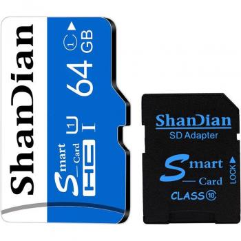 SHANDIAN Original Smast SD Card Class 10, Up to 95MB/S, 32GB