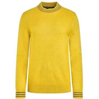 Weird Fish Dawkins Women's Tipped Jumper – Bright Yellow, Size 14