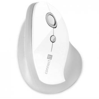 Ergonomická bezdrátová myš CONNECT IT FOR HEALTH, vertikální, černá, s 1x AA baterií zdarma