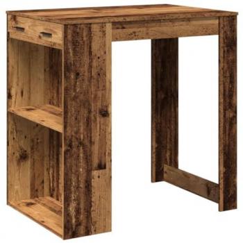VidaXL Bartisch 102x70x103,5 cm Holzwerkstoff Altholz-Optik