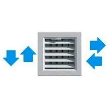 Grille de climatisation PVC 140x140mm