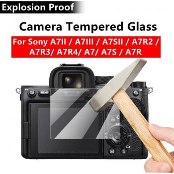 Dual Pack 9H Tempered Glass Protector for Sony Alpha A7 Series (A7II, A7III, A7SII, A7R2, A7R3, A7R4, A7, A7S)