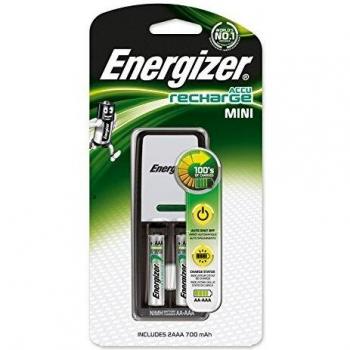 Energizer Mini Charger Cargador + 2 Pilas AAA 700mAh