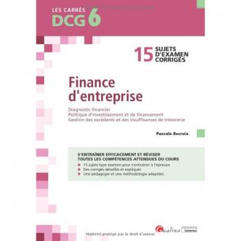 Finance d'entreprise DCG 6