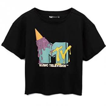 Adult Size 2XL Black Vintage Vinyl Crop Top
