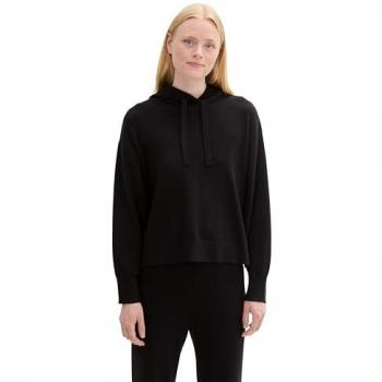 Tom Tailor Denim Pullover 1043338 Schwarz Relaxed Fit XS Damen