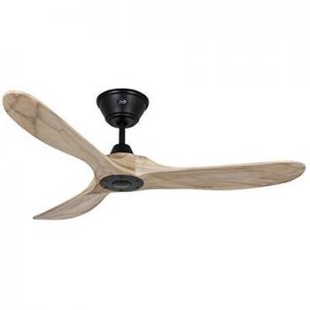 Ventilateur de plafond CasaFan Eco Genuino 122 noir/bois clair