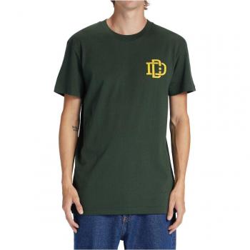 T-Shirt DC Verde con Crest Rugby