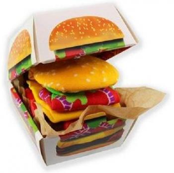 Winkee Cheeseburger Socken 41-45 (2er Pack)