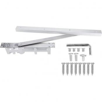 Hydraulic Automatic Door Closer, Adjustable Hold Open, 75KG Aluminum Fittings