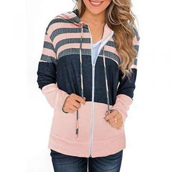 SMENG Girls Lightweight Fluffy Longline Hooded Top Pink XXL