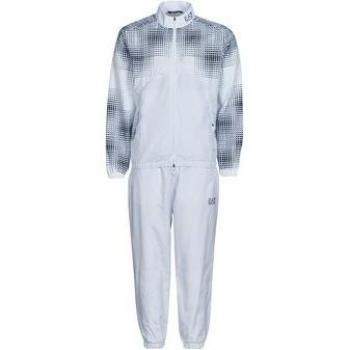 Emporio Armani EA7 Tennis‑Jogginganzug Grafik – 7M000174, Weiß, Regular Fit