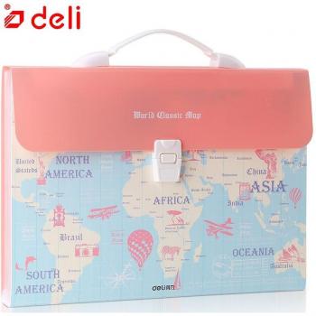 Deli A4 Colorful Expanding Wallet