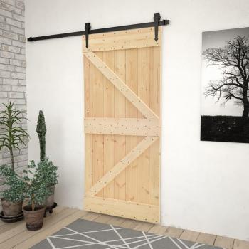 Puerta de medidas 80x210 cm de madera maciza de pino