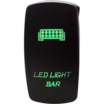 Conjunto de faros de trabajo LED dobles verdes para 12/24V con cableado integrado