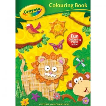Kids Children Crayola Colouring Book Boys Girls Colouring Lion / Jungle 48 Pages