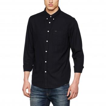 Lee Herren Hemd LEE BUTTON DOWN, Regular Fit, Schwarz, Größe L