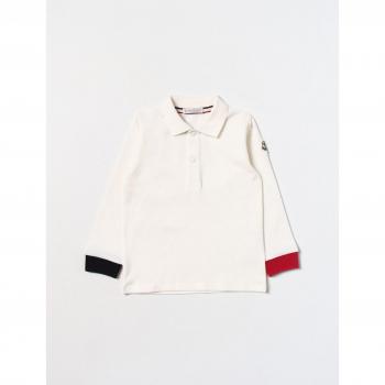 Moncler Polo in cotone crema Taglia 2