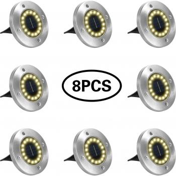 8PCS Ground Lamp Outdoor Path Way Lights