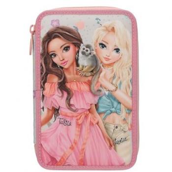 Depesche JUICY Federtasche 3‑fach – TopModel inkl. Stifte, 7,5 × 13 × 20 cm