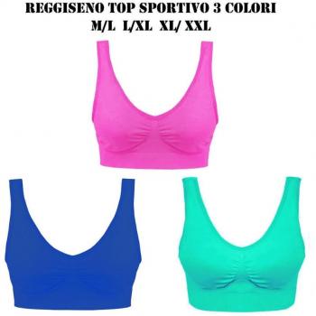 Pacco da 3 Reggiseni Sportivi per Donna Tg. M-L