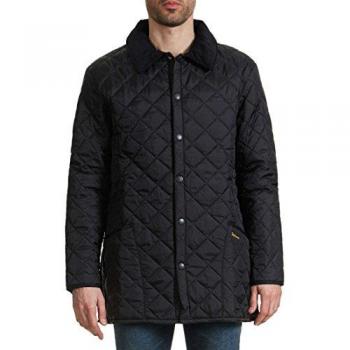 Barbour Charcoal Black Steppjacke Liddesdale