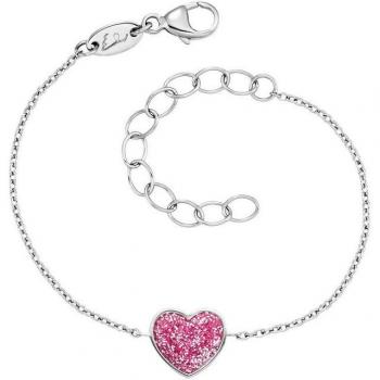 Herzengel Armband Glitzerherz mit Emaille