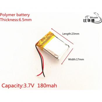 3.7V 180mAh Lithium Polymer Rechargeable Battery for MP3, MP4, MP5, GPS, PSP
