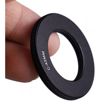 C‑Mount to M42 Screw Adapter – Inner 25.4 mm, Outer 25.4 mm