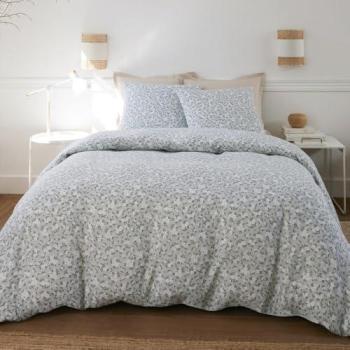 Housse de couette et deux taies en coton imprimé – modèle multicolore 260×240 cm