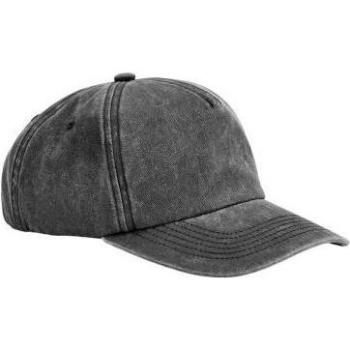 5 Panel Relaxed Fit Cap Black