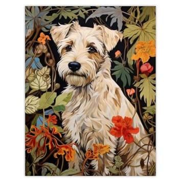 Morris-Style Border Terrier Canvas