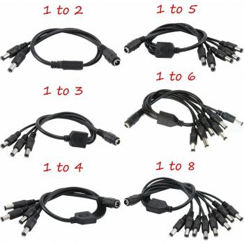 Adaptateur d’alimentation CCTV 1–8