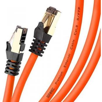 Cable de Ethernet SFTP Cat8 3m Naranja