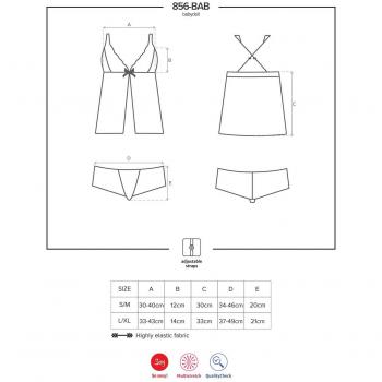 Sensual Lace Bralette and Thong Set 856-BAB-1