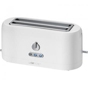 Clatronic Toaster Pain automatique Boîtier en acier inoxydable-850 W-Grille réchauffe-viennoiseries amovible TA 3534