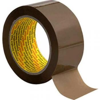 Scotch Universal Packaging Tape 3739, 50 mm x 66 m, Brown-Yellow