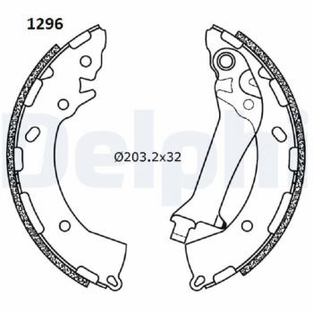 Maxilas de travão para veículos Delphi LS2180