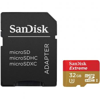 Sandisk Micro SDHC Extreme Action Classe UHS 1 32 GB