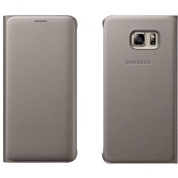 Samsung S6 Edge Plus Gold Pocket Flip Wallet