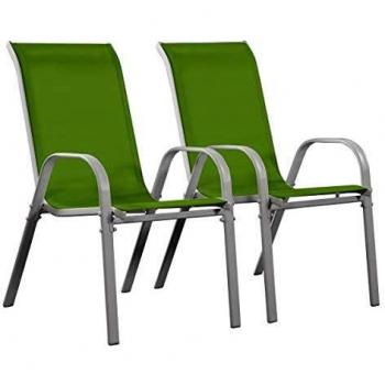 Fauteuil Phoenix Textilène – Vert – Ensemble 2 pièces
