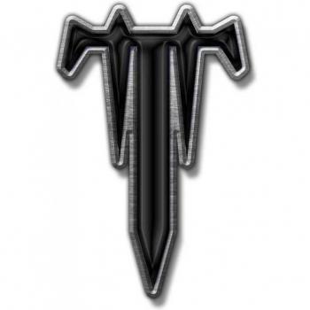 Pin's Émaillé Trivium T Logo Taille Unique Noir/Argenté