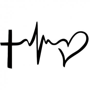 Decal de Ventana “Heart & Faith” con Letras Naïve, Hope y Love