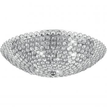 Chrome Planet Ceiling Light, Crystals 45x15cm