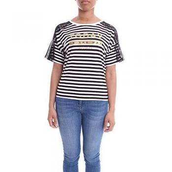 T-Shirt da donna Liu Jo nero con dettagli dorati XS